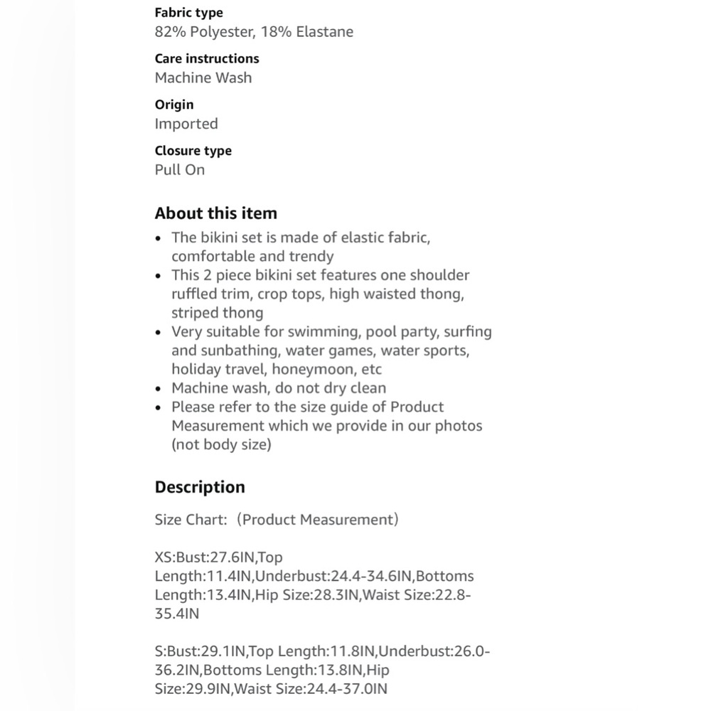 COTTON CANDY neon pink stripe high rise one shoulder bikini women’s size medium - Picture 7 of 14